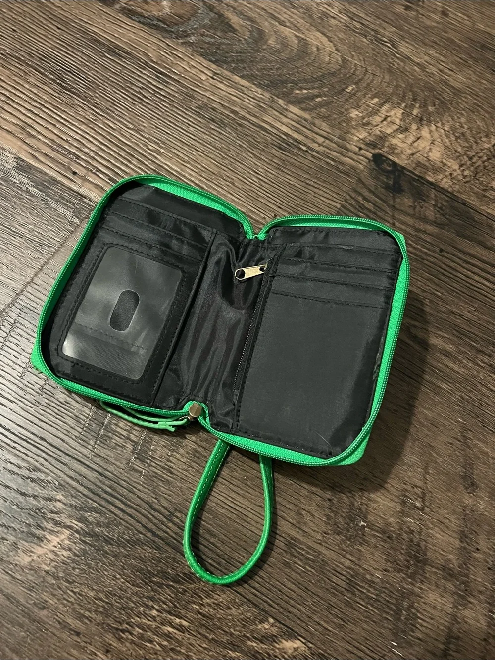 Bright Green Phone Wristlet Case clutch purse with strap